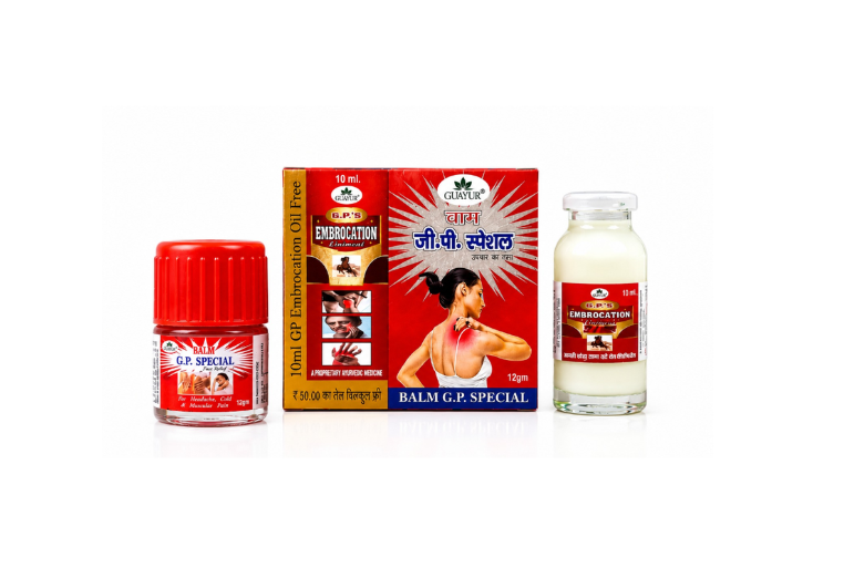 GP Special Pain Relief Combo - Premium Ayurvedic balm and embrocation set